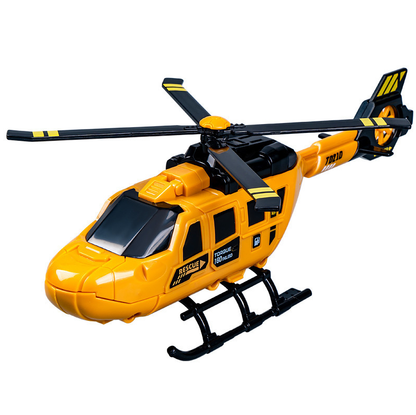 Airplane simulation model inertial rotating propeller rescue helicopter children's small toy educational toy