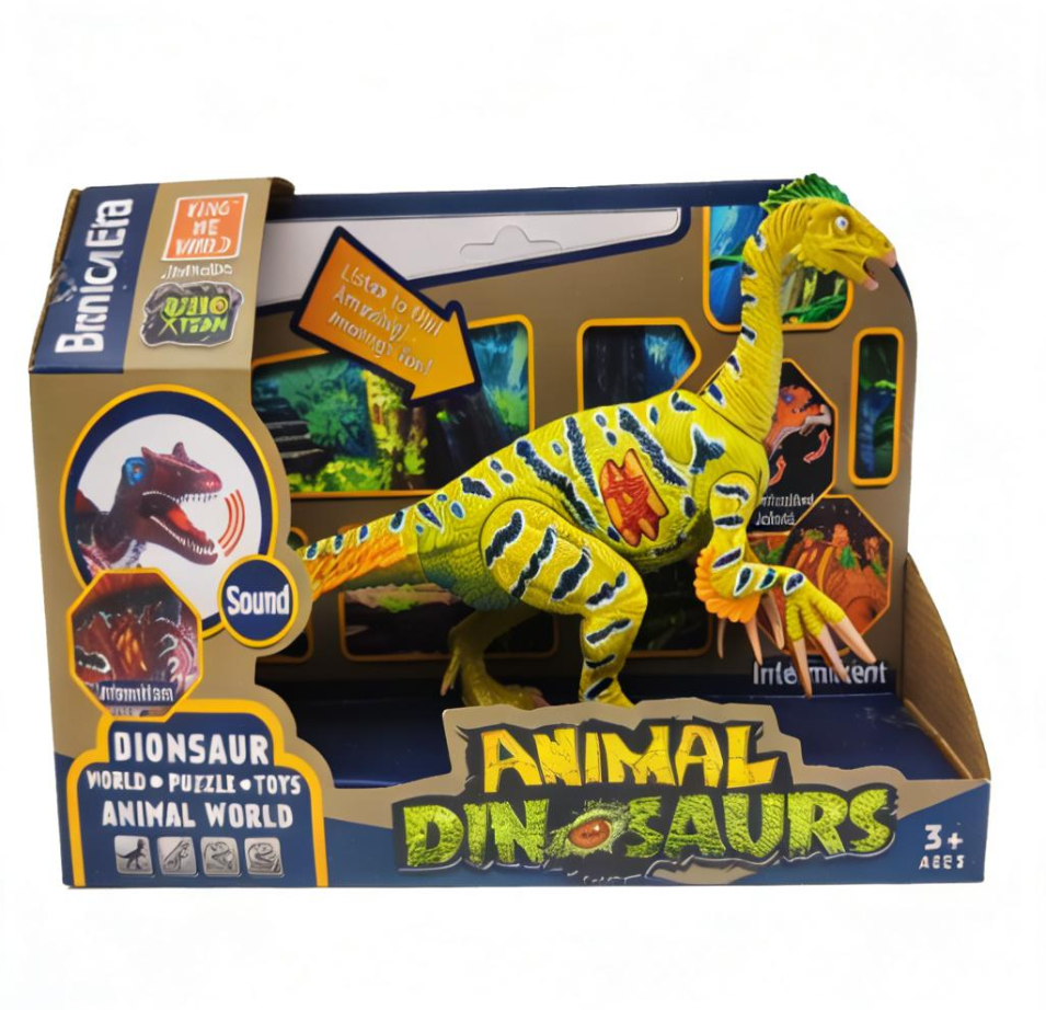 Sound-simulating dinosaur toy model, Jurassic dinosaur simulation educational toy for children